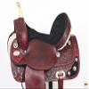HILASON Western Horse Treeless Trail Barrel American Leather Saddle | for Horses view 2