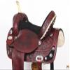 HILASON Western Horse Treeless Trail Barrel American Leather Saddle | for Horses view 4