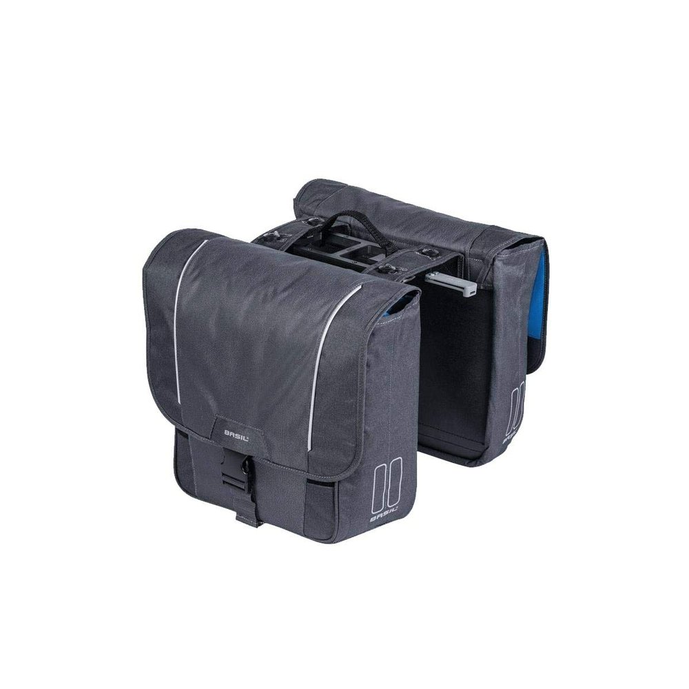 Basil Sport Design MIK Double Pannier Bag, Graphite, 32 Litre