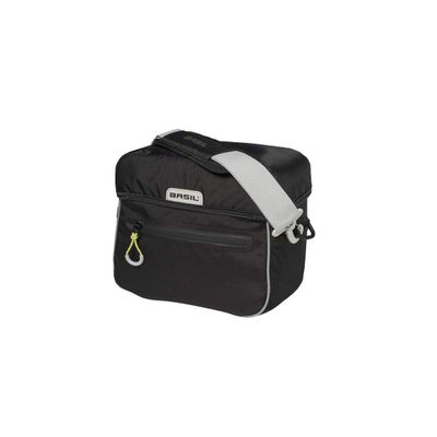 Basil Miles Klickfix Handlebar Bag, Black, 6 Litre
