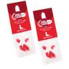LSTYLE Dart Flight Accessory: 2-Pack Shell Lock Punch Rings for Paper/Foldable Dart Flights - Red view 1