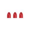 LSTYLE Dart Flight Accessory: 2-Pack Shell Lock Punch Rings for Paper/Foldable Dart Flights - Red view 2