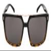 Edge I-Wear Square Sunglasses Women Men Geometric Sunglasses Tinted Lens 1305A-SD-3(BLK-DEMI.sd) view 2