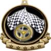 Racing Medals - 2.5" Gold Street Race Steering Wheel Medal Award Includes Red White and Blue Neck Ribbon, Great Auto Awards 100 Pack Prime view 2