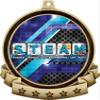 STEAM Medals - 2.5" Gold Academic Education Medal Award Includes Red White and Blue Neck Ribbon, Great Science Awards 100 Pack Prime view 2