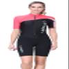 1.5mm Neoprene Dive Skin for Women UV Protection One Piece Shorty Wetsuit Quick Dry Swimmwear for Scuba Diving Swimming L Red view 1