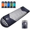 CANWAY Flannel Sleeping Bag for Adults Kids Girls Boys Camping Backpacking Sleeping Bag for Cold & Warm Weather with Compression Sack view 1