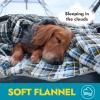 CANWAY Flannel Sleeping Bag for Adults Kids Girls Boys Camping Backpacking Sleeping Bag for Cold & Warm Weather with Compression Sack view 3