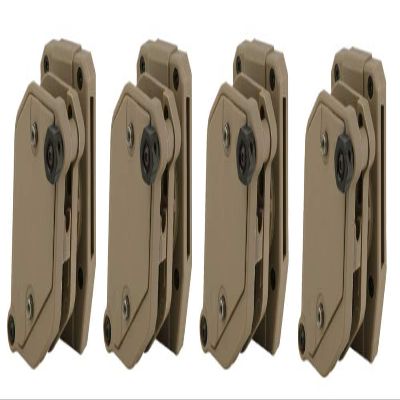 KRYDEX IPSC USPSA IDPA Competition Shooting Multi-Angle Adjustment Speed Shooter's Pistol Magazine Pouch Mag Holster Holder (DE 4 Pcs)