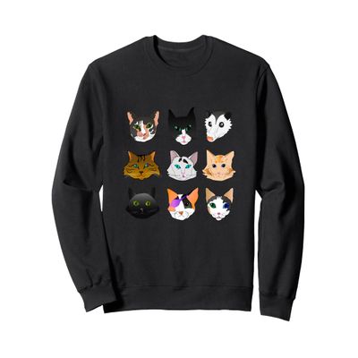 ForAllCatKind: Many Cats and Their Friend Opossum Sweatshirt Sweatshirt