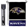 Baltimore Ravens Garden Flag with Stand Holder view 2