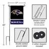 Baltimore Ravens Garden Flag with Stand Holder view 3