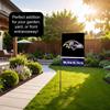 Baltimore Ravens Garden Flag with Stand Holder view 4