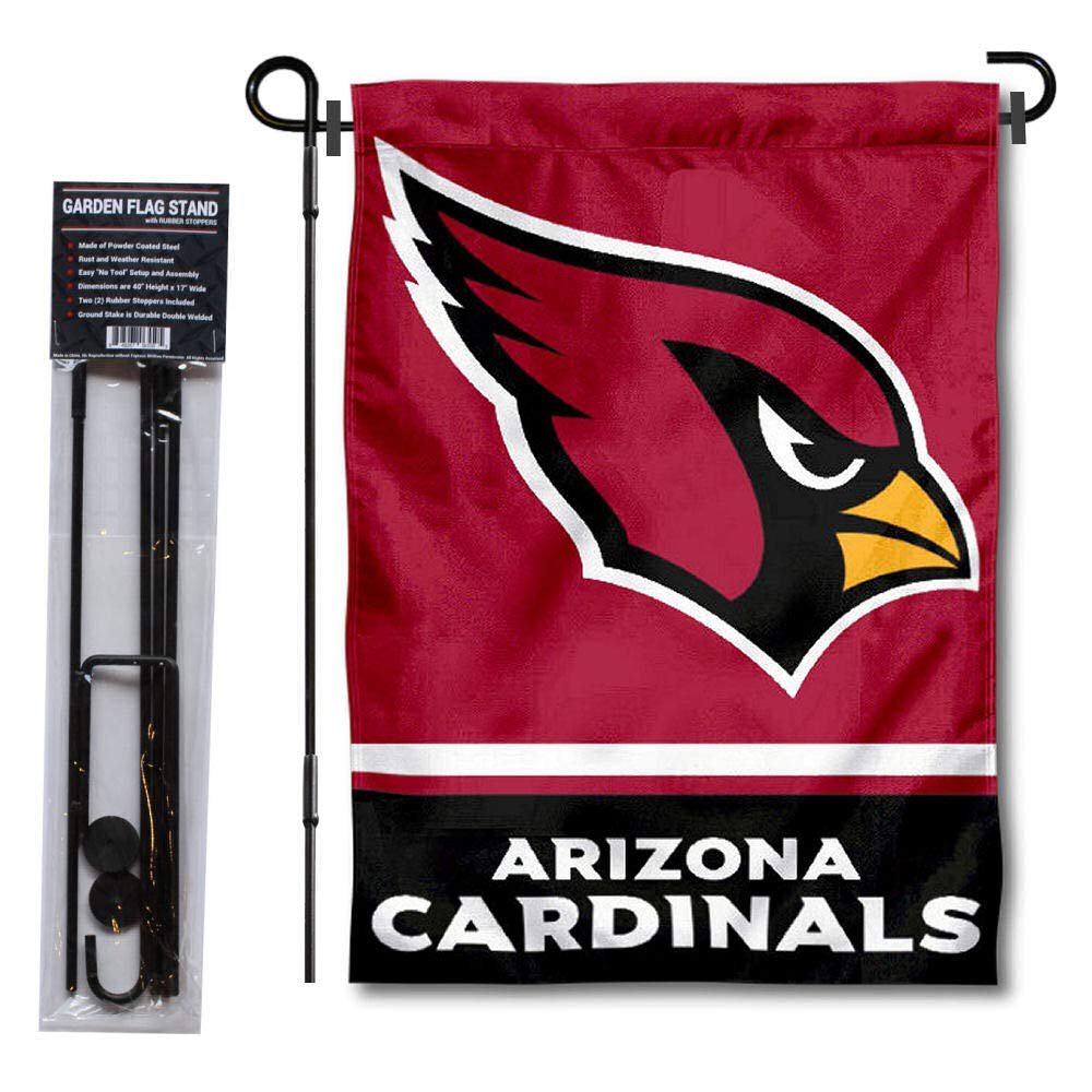 Arizona Cardinals Garden Flag with Stand Holder
