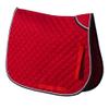 Rhinegold Twin Bound Saddle Cloth, Full, Red view 1