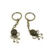 1 Items Keychain Keyring Key Tags Chains Rings Jewelry Bag Charms J9XN2 Hollow Octopus view 1