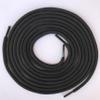 3 pairs Heavy duty durable non slip round boot shoe laces shoelaces for hiking walking construction safety work (60"(153cm), Black) view 2