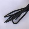 3 pairs Heavy duty durable non slip round boot shoe laces shoelaces for hiking walking construction safety work (60"(153cm), Black) view 4