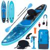 Freein SUP Inflatable Stand Up Paddle Board with Kayak Seat,Paddle Boards for Adults, Accessories sup Pump Adaptor,sup Kayak PaddleBlue,10'6"