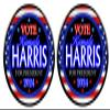 2 Kamala Harris Flag 2024 US President Pin, Select Size (2.25") view 1