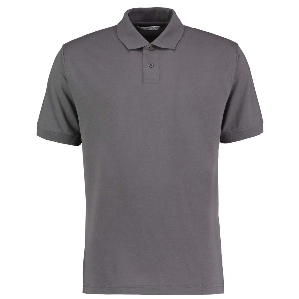 KUSTOM KIT Mens Regular Fit Workforce Pique Polo Shirt (L) (Charcoal Gray)
