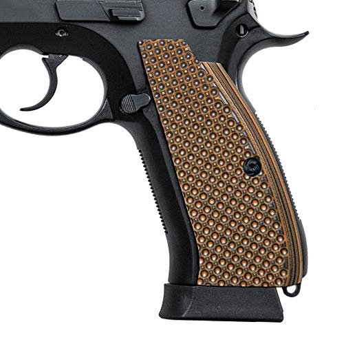Guuun CZ75 G10 Grips Full Size CZ SP01 Grip Golf Ball Dimple Texture