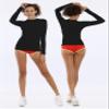 BUBBLELIME Long/Short Sleeve Rashguard for Women UPF 50+ Sun Protection - Basic Long Sleeve_Black Small_BWST001 view 3