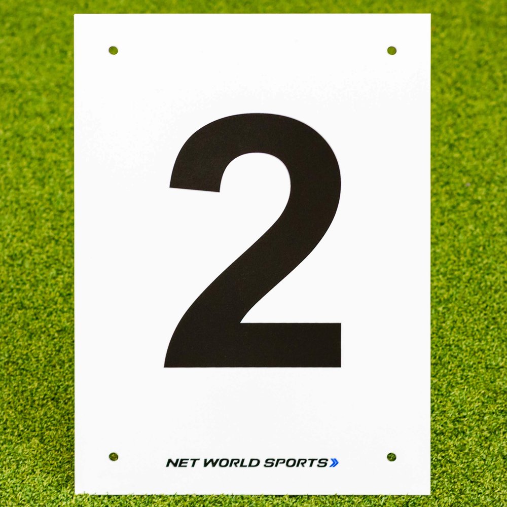 Vermont A4 Number Plates For Sports Pitches & Courts [1-12] | High-Visibility Number Plates (2)