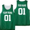 Custom Basketball Jersey | Adult Sizes | Add Your Team, Name, & Number| Unisex Kelly Green view 2