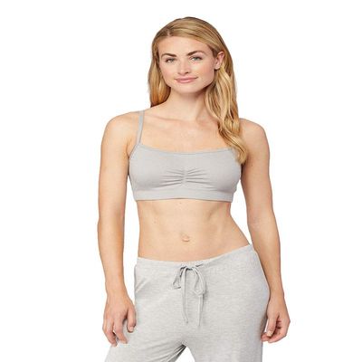 32 Degrees Womens Cool Bralette, Grey Heather, Small