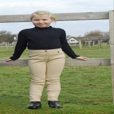 Rhinegold Childrens Jodhpurs -22-Beige