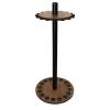 Rush Creek Creations | Round Rod Holder for 16 Freshwater Poles, Gear, and Accessories | Fishing Rack With 16 Rod Clips for Garage Organization view 2