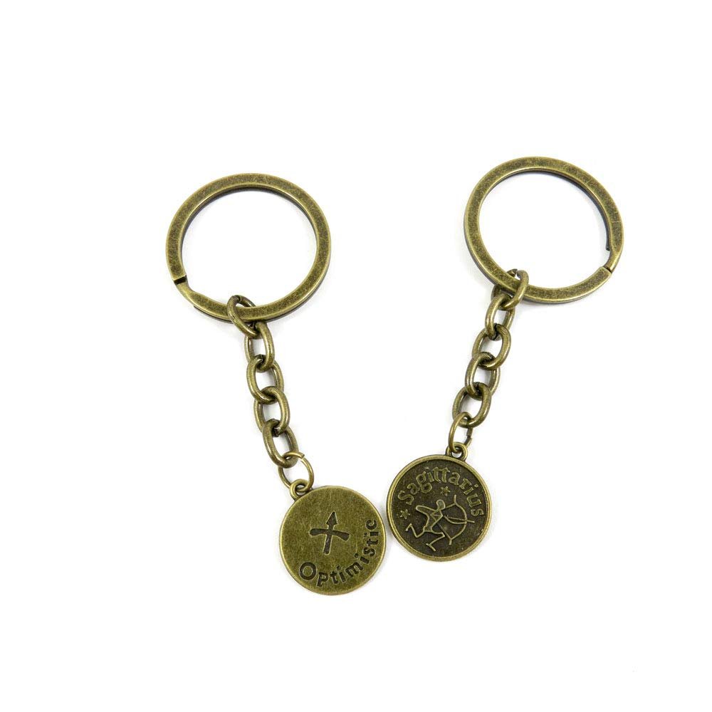 1 Items Keychain Keyring Key Tags Chains Rings Jewelry Bag Charms O7EP7 Sagittarius Tag