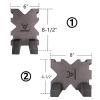 Highwild Shooting Foam Rest X-Block Bench Rest with Base - 2 Pack view 2