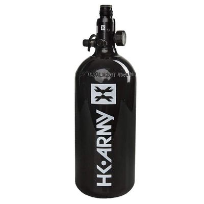 HK Army 48ci/3000psi Aluminum Compressed Air HPA Tank - Refillable High Pressure System for Paintball & Airsoft Gear - Black