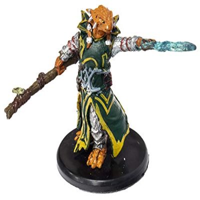 D&D Icons of The Realms: Waterdeep Dragon Heist - Dragonborn Draconic Sorcerer (Green Robes) #012b