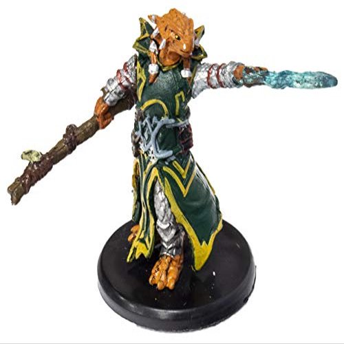 D&D Icons of The Realms: Waterdeep Dragon Heist - Dragonborn Draconic Sorcerer (Green Robes) #012b