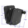 KRYDEX IPSC USPSA IDPA Competition Shooting Multi-Angle Adjustment Speed Shooter's Pistol Magazine Pouch Mag Holster Holder (BK 5 Pcs) view 4