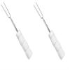 Marshmallow Roasting Sticks (Set of 2) | Reusable| Stainless Steel with Soft Touch Grip view 1