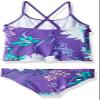 Kanu Surf girls Charlotte Flounce Tankini Beach Sport 2-piece Two Piece Swimsuit, Paige Purple Floral, 12 US view 2