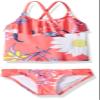 Kanu Surf girls Charlotte Flounce Tankini Beach Sport 2-piece Two Piece Swimsuit, Paige Coral Floral, 14 US view 1