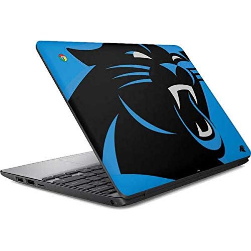 Skinit Decal Laptop Skin Compatible with Chromebook 11 G5 - Officially Licensed NFL Carolina Panthers Large Logo Design