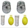 KUFA Sports 2-Pack Vinyl Coated Tower Style Prawn Trap (30"x20"x12"H, Mesh:1-1/8") with Prawn Trap Accessory Combo-(CT78+FYM405) X2 view 1