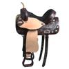 HILASON Western Horse Treeless Trail Barrel American Leather Saddle | for Horses view 1