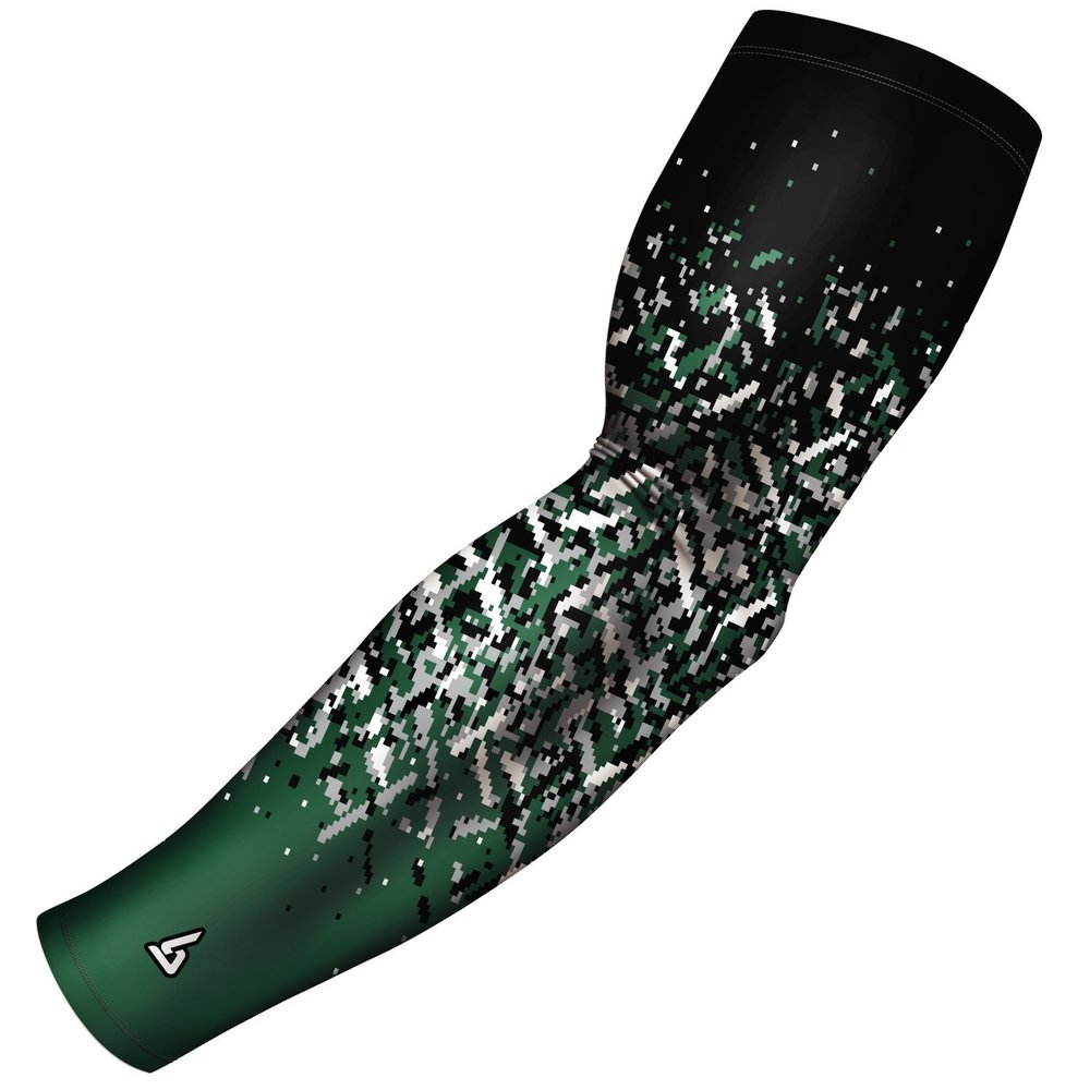 B-Driven Sports Premium Pro-Fit Compression Arm Sleeve for Men & Women - For Sports Protection - Single, Digital Designs
