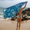 Elite Trend Microfiber Beach Towel for Adults with Bag - Extra Large 78x35 inch Lightweight Sand Free Quick Dry Towel for Travel, Swimming, Yoga, Camping (Hibiscus) view 4
