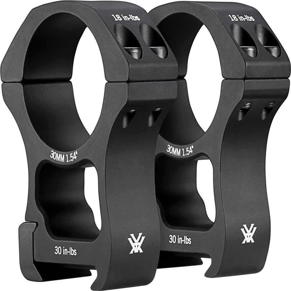 Vortex Optics Pro Series Riflescope Rings - 30mm - Extra High Height [1.54 Inches | 39.1 mm] , black