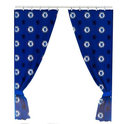 Chelsea FC Official Curtains (One Size) (Blue)