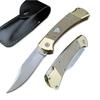 Assisted Opening Pocket Knife for Men, 440C Stainless Steel Blade, Lock-back Pocket Knife with G10 Handle, EDC Folding Knife for Camping