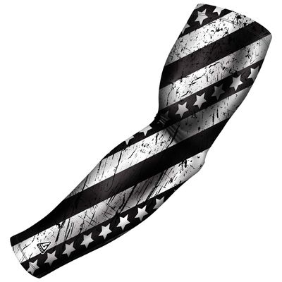 B-Driven Premium Pro-Fit Sports Compression Arm Sleeve (Single) Patriotic Designs Baseball Arm Sleeves - Men Women Youth